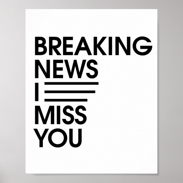 lustige Neuigkeiten, die ich vermisse Poster (Vorne)