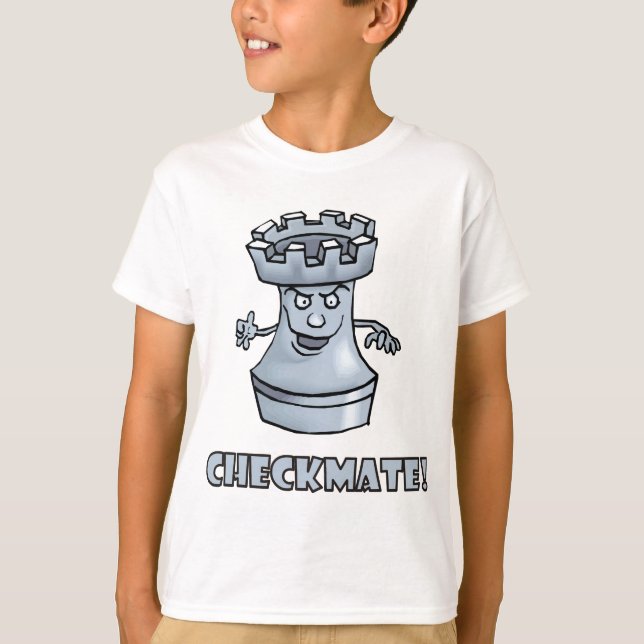 Lustige Niederlage des Turmschachstückes T-Shirt (Vorderseite)