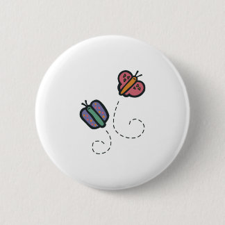 lustige niedliche Cartoon-Schmetterlinge Button