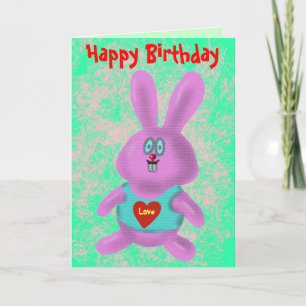 Lustige niedliche Häschen alles Gute zum Karte