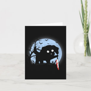 Lustige niedliche Kawaii gruselige Halloween schwa Karte