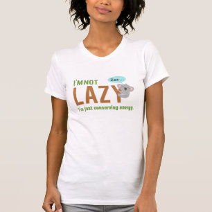 Lustige niedliche schlafende Koala-Bär Nicht faul  T-Shirt