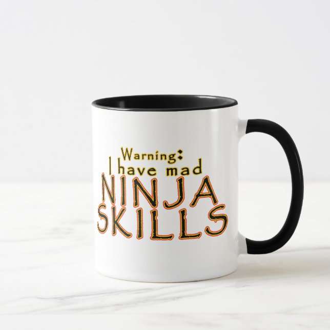 Lustige Ninja Witz-Tassen Tasse (Rechts)