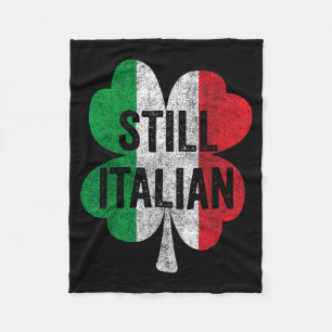 Lustige noch italienische Shamrocks St Patricks Da Fleecedecke