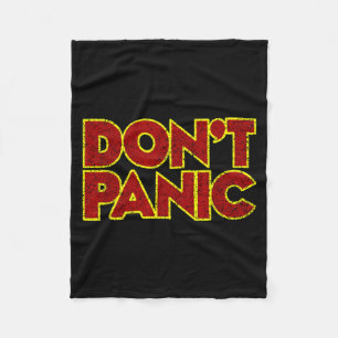 Lustige nostalgische T-Shirts Keine Panik - Frauen Fleecedecke