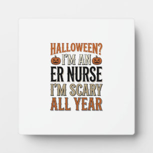Lustige Notaufnahme Krankenschwester Halloween Gru Fotoplatte