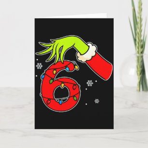 Lustige Nummer 6 Weihnachten 67 Sechs Sieben Meme Karte