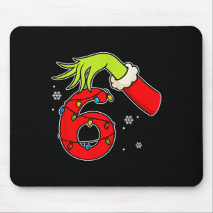 Lustige Nummer 6 Weihnachten 67 Sechs Sieben Meme Mousepad