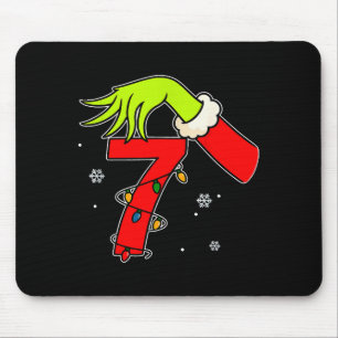 Lustige Nummer 7 Weihnachten 67 Sechs Sieben Meme Mousepad