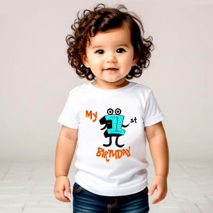 Lustige Nummer eins Baby T-shirt