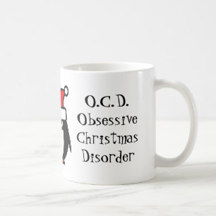 Lustige OCD besessene Kaffeetasse