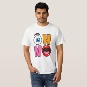 Lustige „Oh Nein“-Cartoon T-Shirt