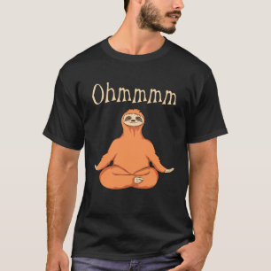 Lustige Ohmmm Yoga Faultier Zen Meditation Fitness T-Shirt