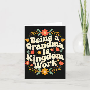 Lustige Oma Königreich Arbeit Christliche Grafik K Karte