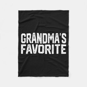 Lustige Oma Lieblingsgroßelternteil Granhild Fleecedecke