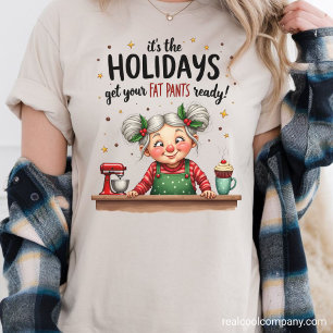 Lustige Oma, mach deine dicken Hosen bereit Tri-Blend Shirt