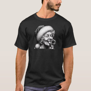 Lustige Oma Nana leckt Candy Cane Oma Chris T-Shirt