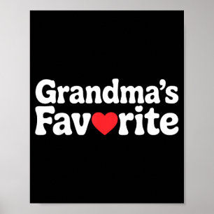 Lustige Omas Lieblings-Familienhumor-Shirts für Mä Poster