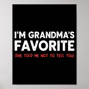 Lustige Oma's Lieblings-Granhild Ich bin Omas Lieb Poster
