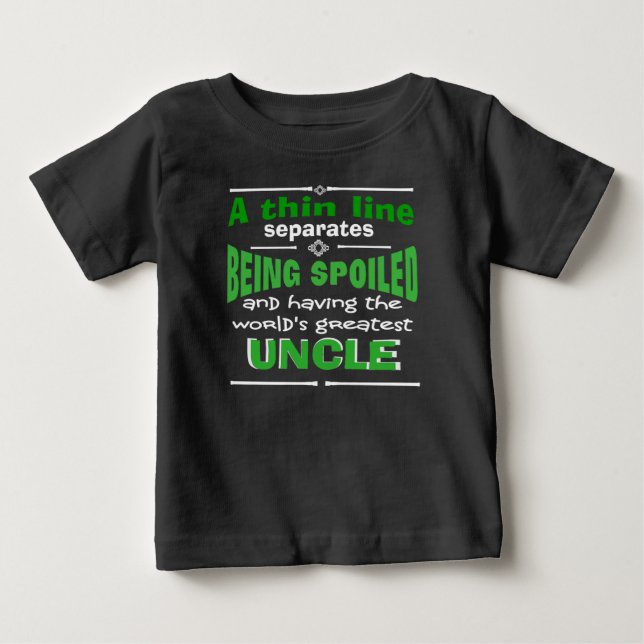lustige Onkel-Verleumdungstheorie Baby T-shirt (Vorderseite)