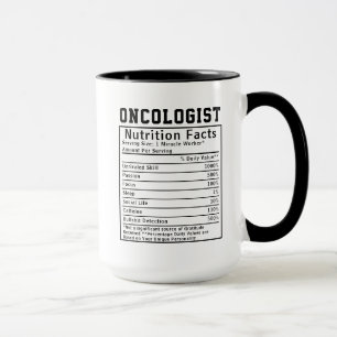 Lustige Onkologe Ernährungstatsachen Medizinische Tasse