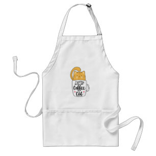 Lustige Orange Katze Kaffeetasse Katzenliebhaber Schürze