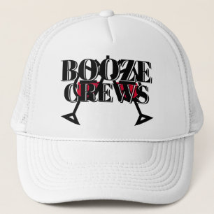 Lustige originelle Baseball-Geschenkidee BOOZE CRE Truckerkappe