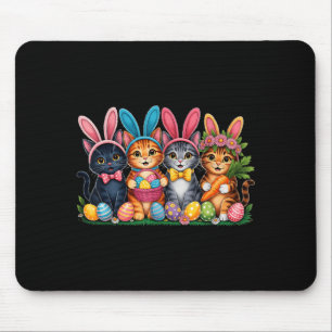Lustige Osterkatzen Ohren Hase Eier Frühling für F Mousepad