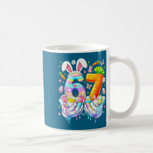 Lustige Ostern 67 sechs sieben Hase Eier Mem Fraue Kaffeetasse