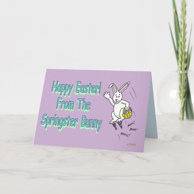Lustige Ostern-Gruß-Karte Feiertagskarte (Vorderseite)