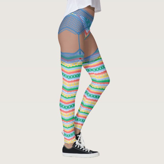 Lustige Ostern-Leggings-Ostern-Kostüm Legging Leggings (Rechts)