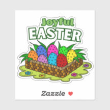 Lustige Ostern Vinyl-Aufkleber