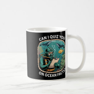 Lustige Ozean-Quiz-Antwort für Wissenschaftsliebha Kaffeetasse