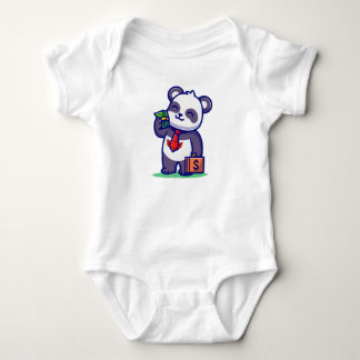 lustige Panda-Liebe für Kinder Baby Strampler