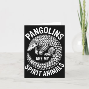 Lustige Pangoline Schuppentiere Pangolin Karte