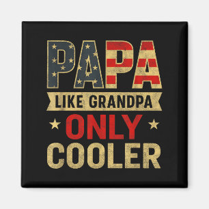 Lustige Papa-Kunst für Opa von Enkelkindern zum Va Magnet