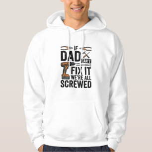 Lustige Papa-Reparatur-Tool-Quote-Vektor-Design_ Hoodie