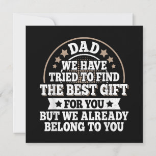 Lustige Papa-Spruch-Grafik Vintage Papa Vater Einladung