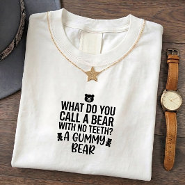Lustige Papa-Witz-T-Shirts: Bärenruf mit Zähnen Zi T-Shirt