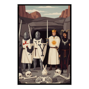 Lustige Parodie von Sir Lancelot und Tim dem Zaube Poster