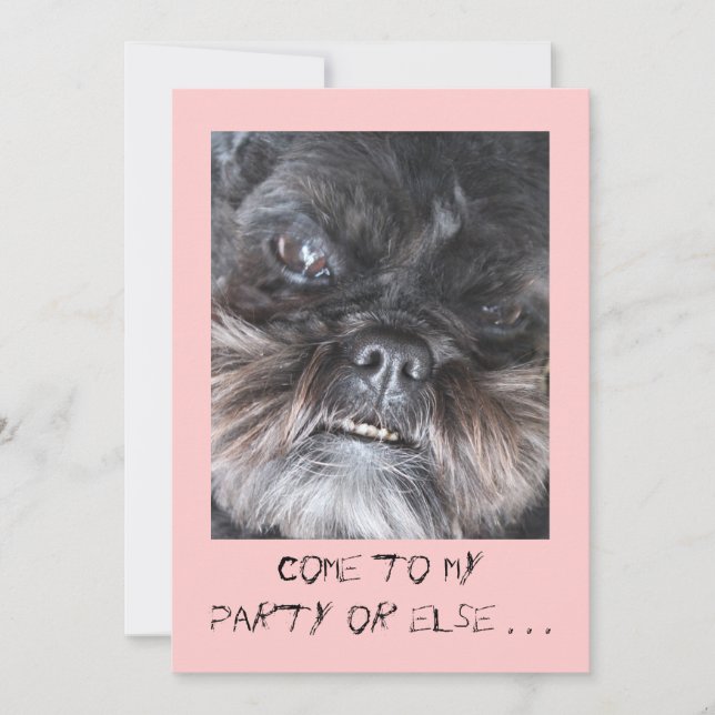 Lustige Party Einladung (Vorderseite)