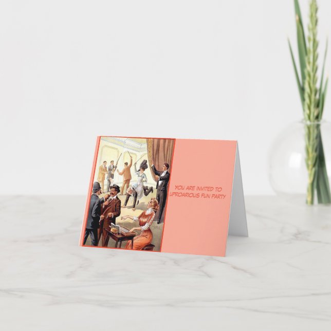 lustige Party-Feier Einladung Leute Spaß (Vorderseite)
