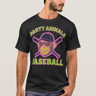 Lustige Party-Tiere Baseball Lustig T-Shirt