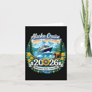 Lustige passende Familie Freunde und Gruppe Alaska Karte