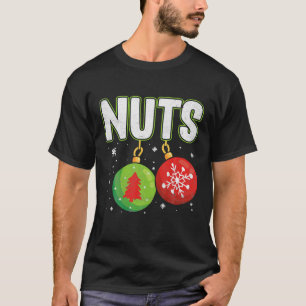 Lustige passende Kastanien Weihnachten T-Shirt