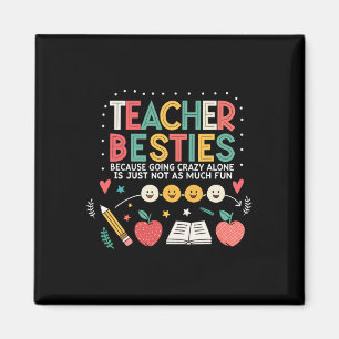 Lustige passende Lehrer-Besties Magnet