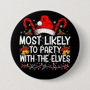 Lustige passende Weihnachten Aller Wahrscheinlichk Button