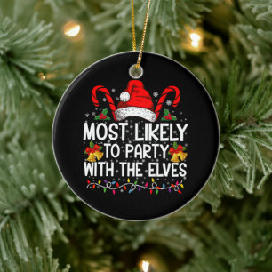 Lustige passende Weihnachten Aller Wahrscheinlichk Keramik Ornament