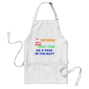 LUSTIGE PENSIONIERTE SCHÜRZE