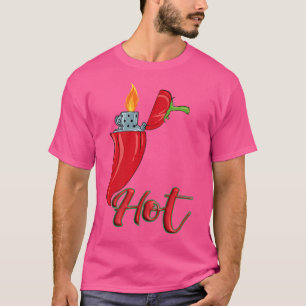 Lustige Peperoni mit leichterer Chilli Paprika Chi T-Shirt